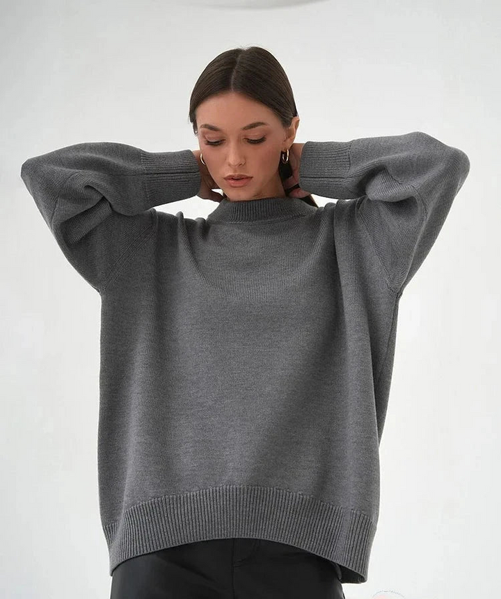 Levoire | Col V Pull Femmes Gris