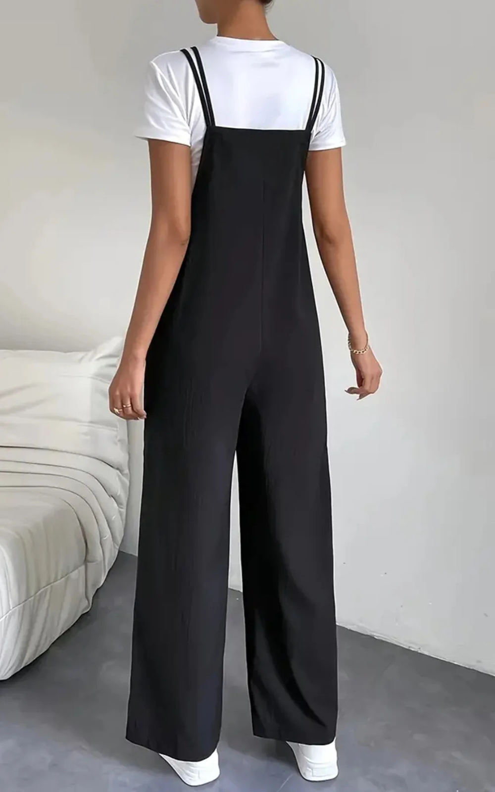 Levoire | Pantalons Noirs Pour Femmes Larges Décontractés Élégants