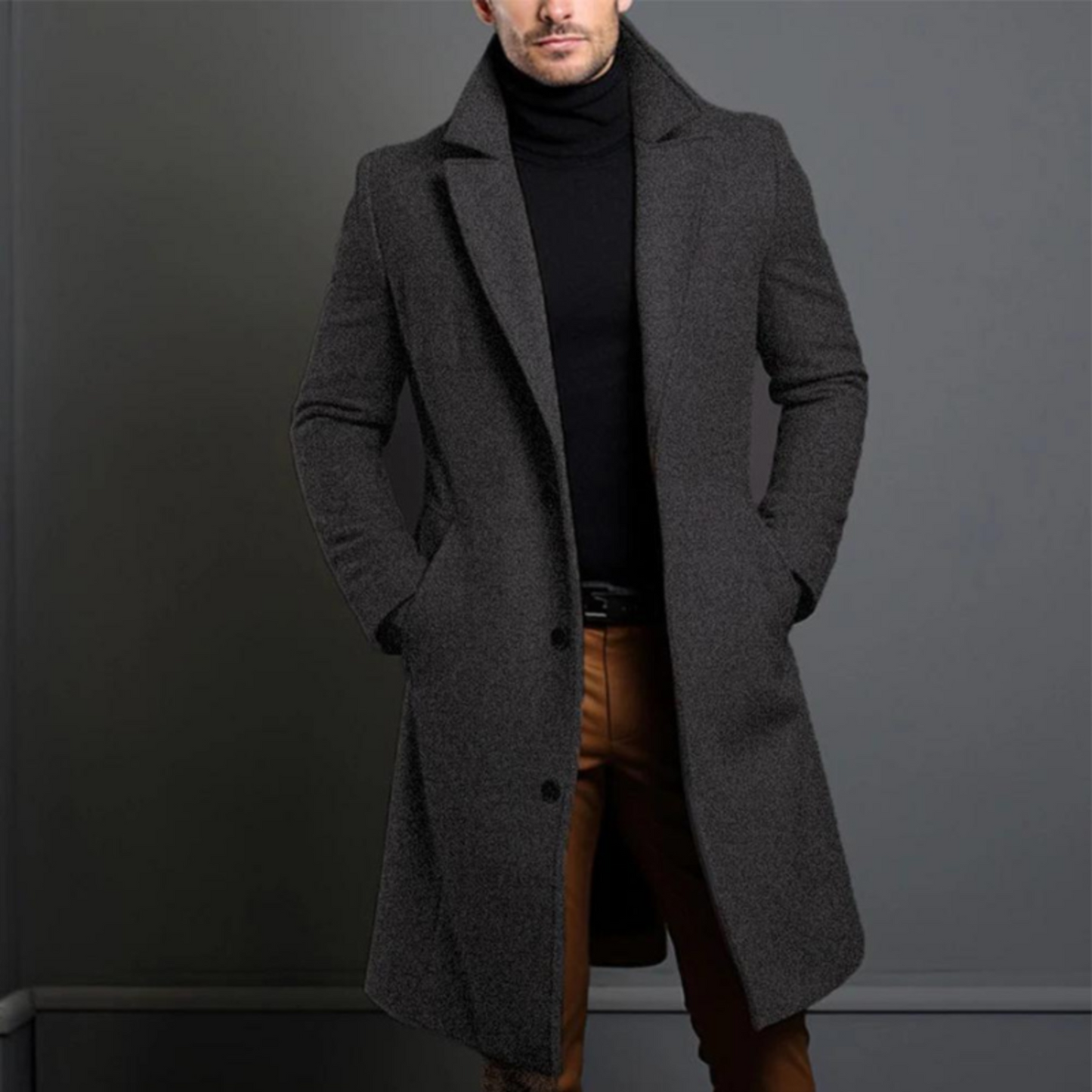 Levoire | Long Trench Coat FR Men Gris