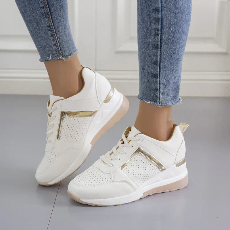 Levoire | Chaussures De Sport Modernes Ergonomiques Pour Femmes À Semelle Plate Blanc