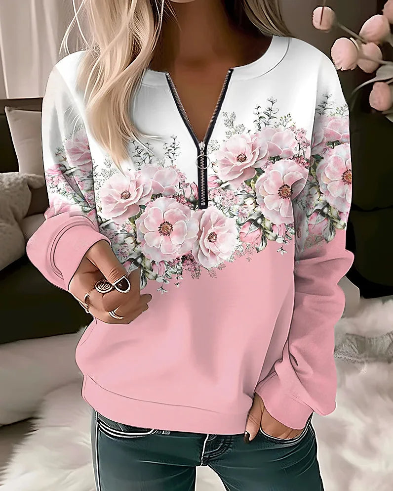 Levoire | Femme pull à motif floral Rosa
