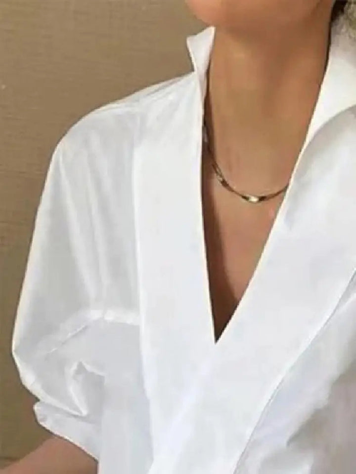 Levoire | Rennot Femmes Blouse À Manches Bouffantes Et Col En V