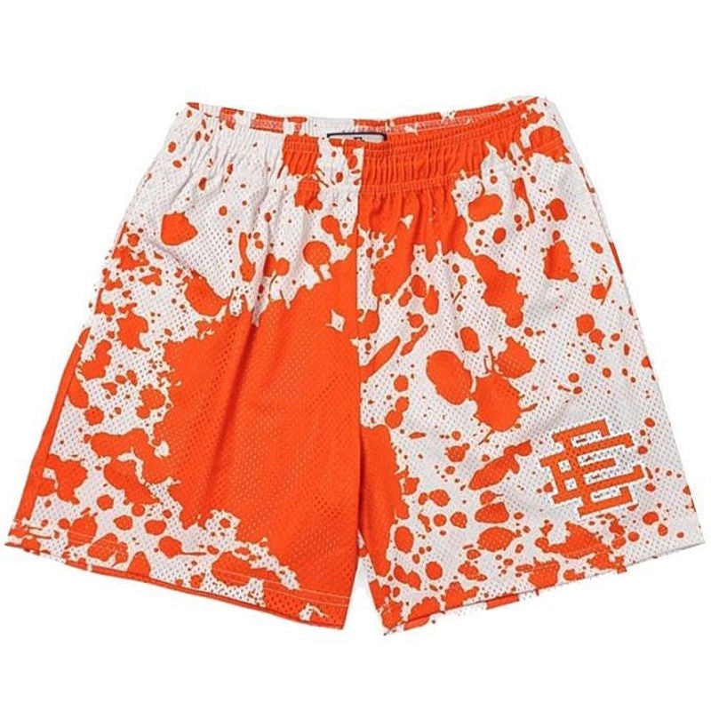 Levoire | Shorts pour Hommes Pantalon Court Fitness Été Confortable Orange