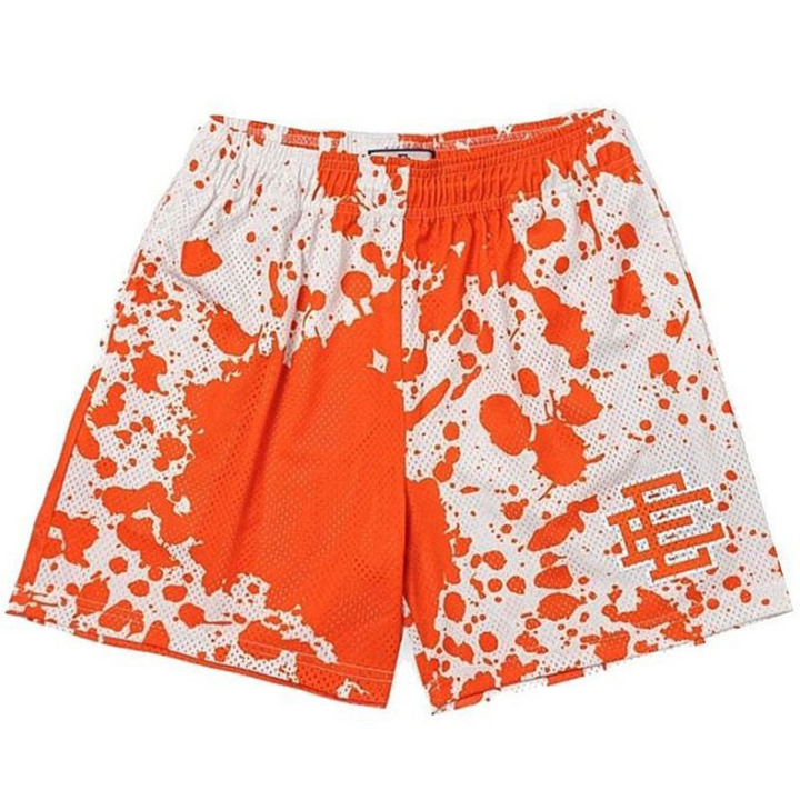 Levoire | Shorts pour Hommes Pantalon Court Fitness Été Confortable Orange