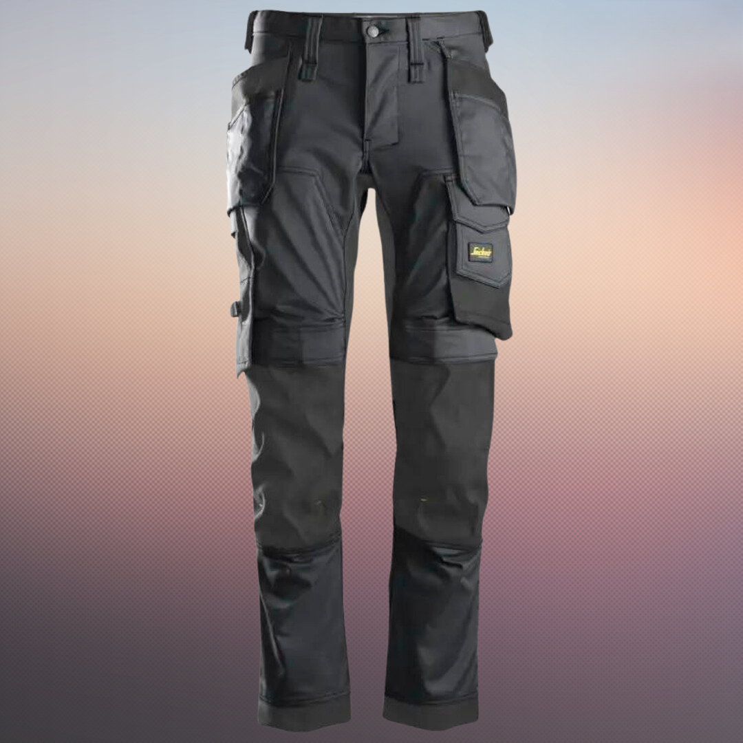 Levoire | Pantalon De Travail Stretch Avec Poches Pour Outils Gris