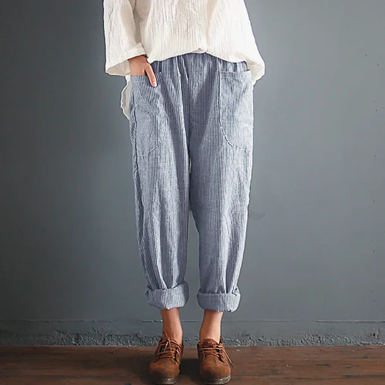 Levoire | Pantalons En Coton-Lin Yli Koko Style 3