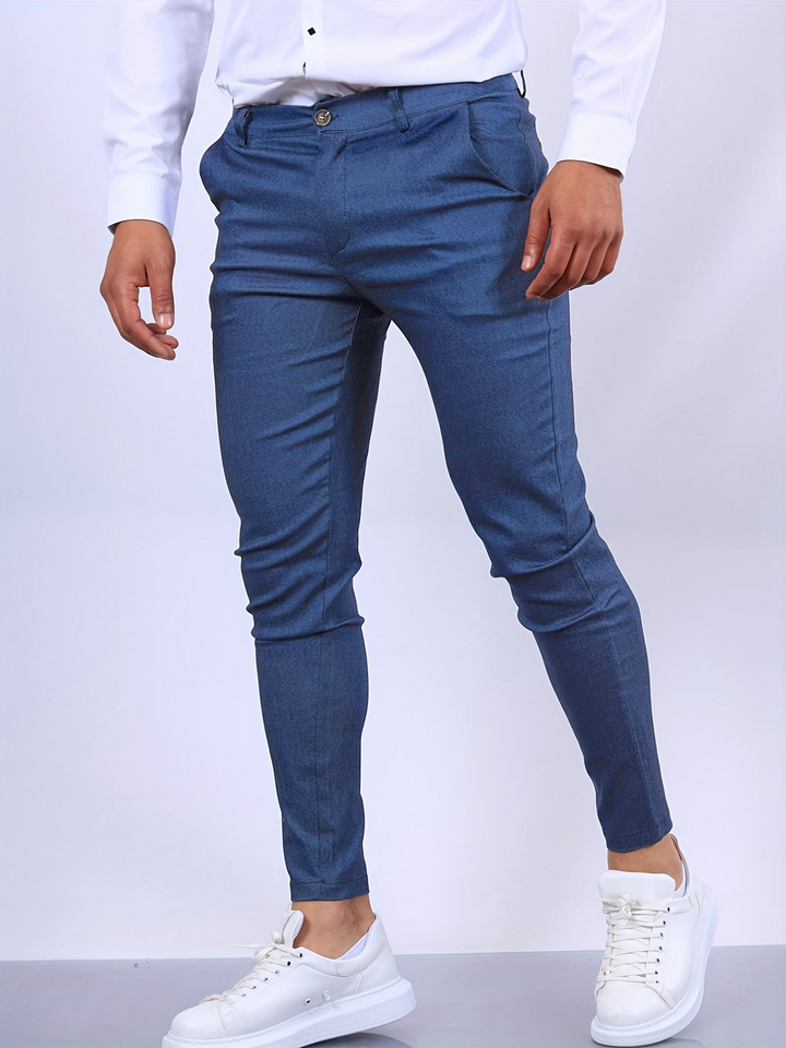 Levoire | Pantalon Chino Élégant pour Hommes, Style et Confort Bleu