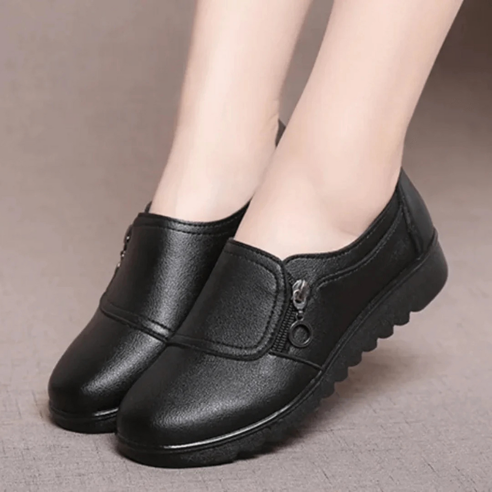 Levoire | Chaussures À Enfiler À Fermeture Éclair Pour - Femmes - Confortable Noir