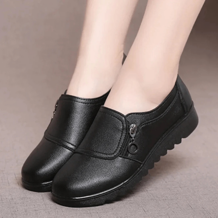 Levoire | Chaussures À Enfiler À Fermeture Éclair Pour - Femmes - Confortable Noir