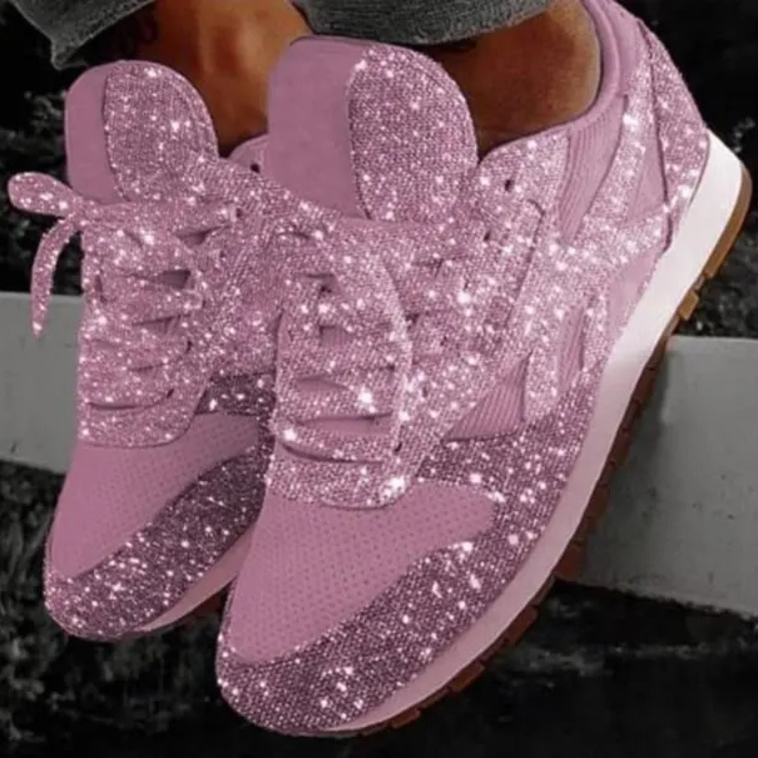 Levoire | Baskets À Paillettes Pour - Femmes - À Lacets Rose