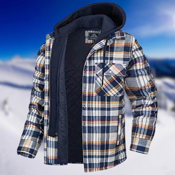 Levoire | Veste décontractée à motifs à carreaux Jaune Bleu