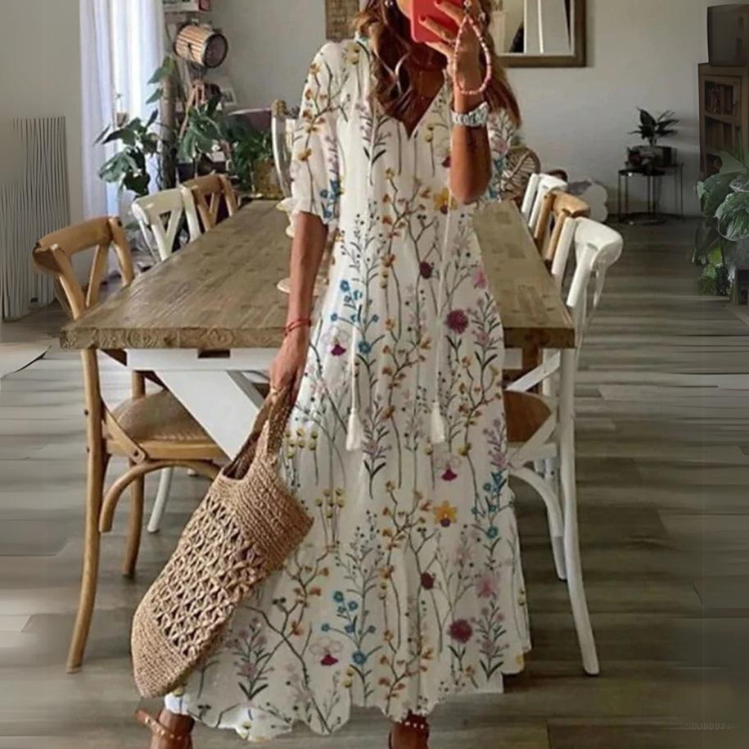Levoire | Robe Maxi À Imprimé Floral Multicolore