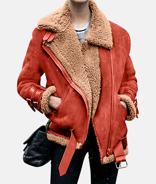 Levoire | Veste D'Hiver Contemporaine Et Chic Rouge