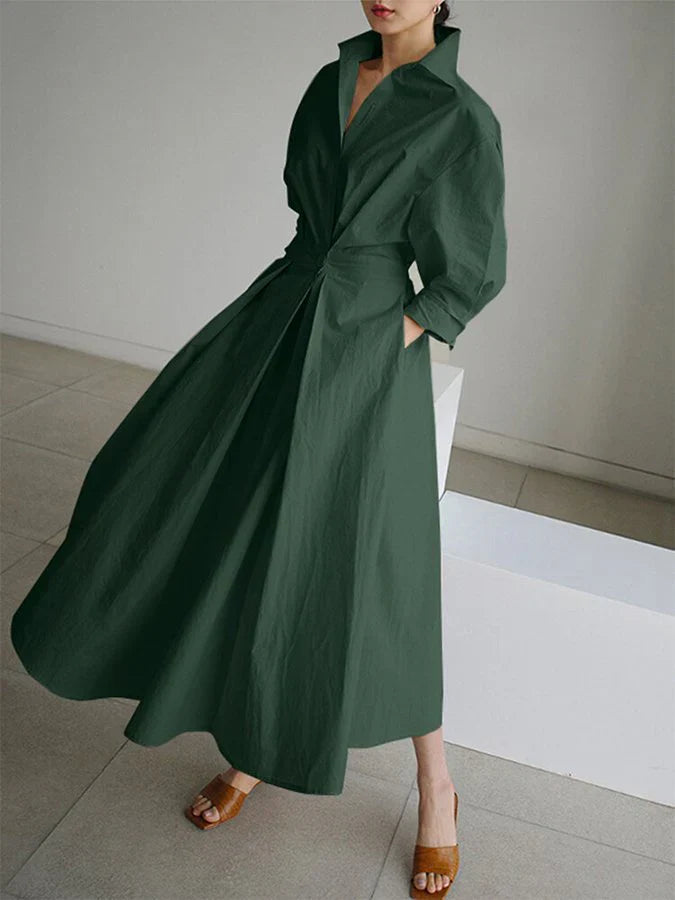 Levoire | Pour Femmes Avec Revers, Boutons Et Manches Longues Armée verte
