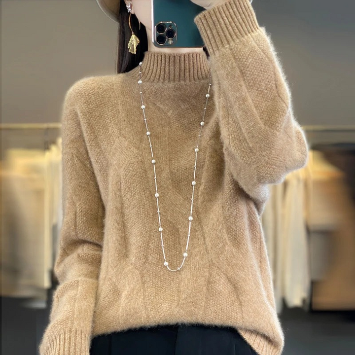 Levoire | Cachemire Tricot Femmes Surpoids Doux Et Chaud Tricoté Pull Braun