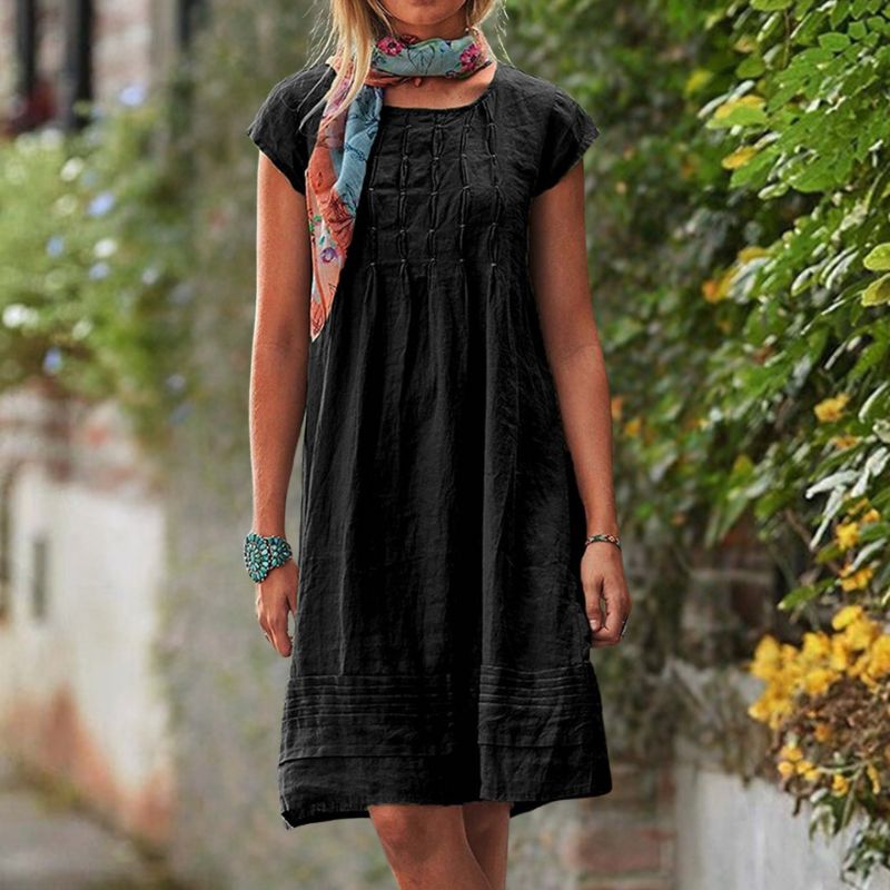 Levoire | Robe d'été manches légères Noir