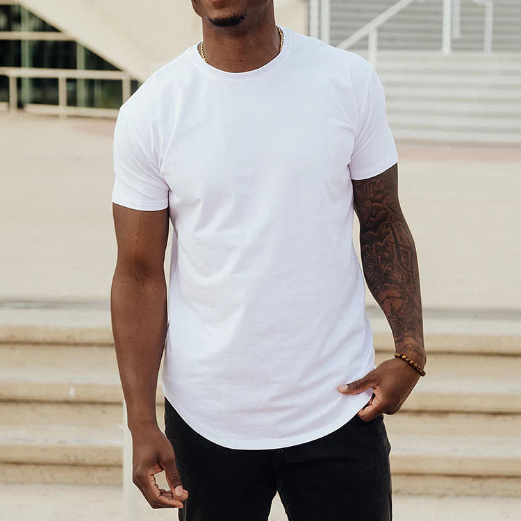 Levoire | T-shirt pour hommes Confortable Slim Fit T-shirt à manches courtes pour hommes Blanc