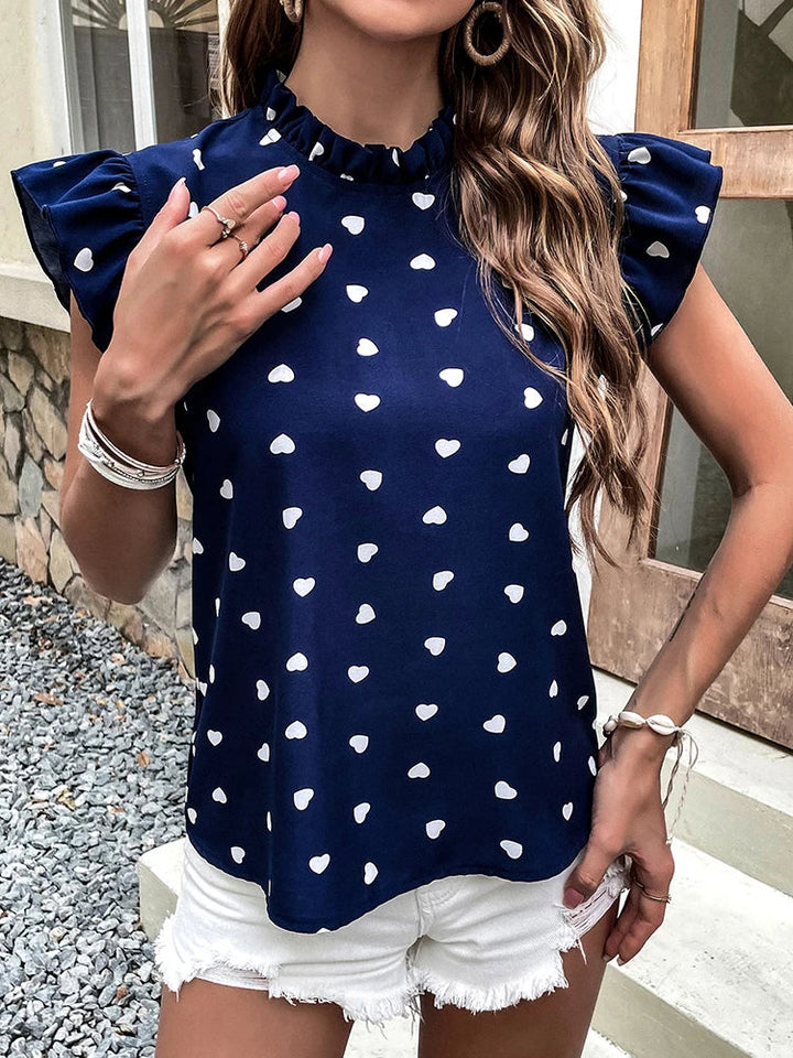 Levoire | Olyviana Top - Élégant Et Polyvalent Bleu foncé