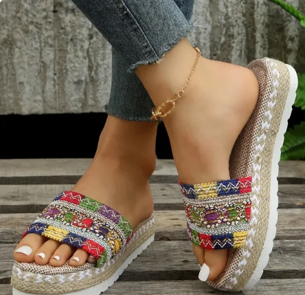 Levoire | Été Femmes Maison Chaussures Extérieur Plage Multicolore 3