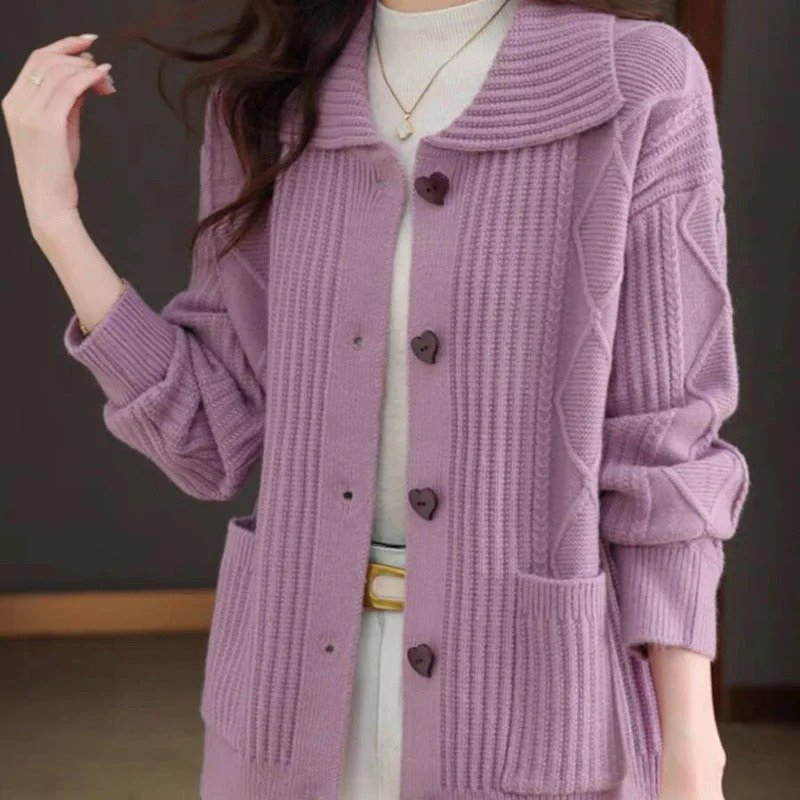 Levoire | Gilet pour Femmes avec Boutons et Poches Lilas