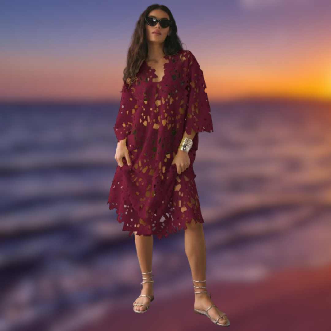 Levoire | Robe d'été de plage Bordeaux