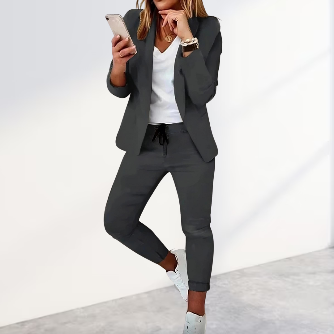 Levoire | Blazer Et Pantalon Élégants Gris