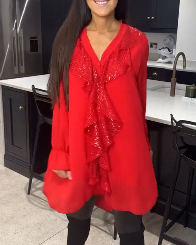 Levoire | Blouse Avec Volants Dans Une Coupe Élégante