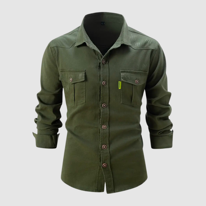 Levoire | Elegant Shirt With A Modern Charm Vert