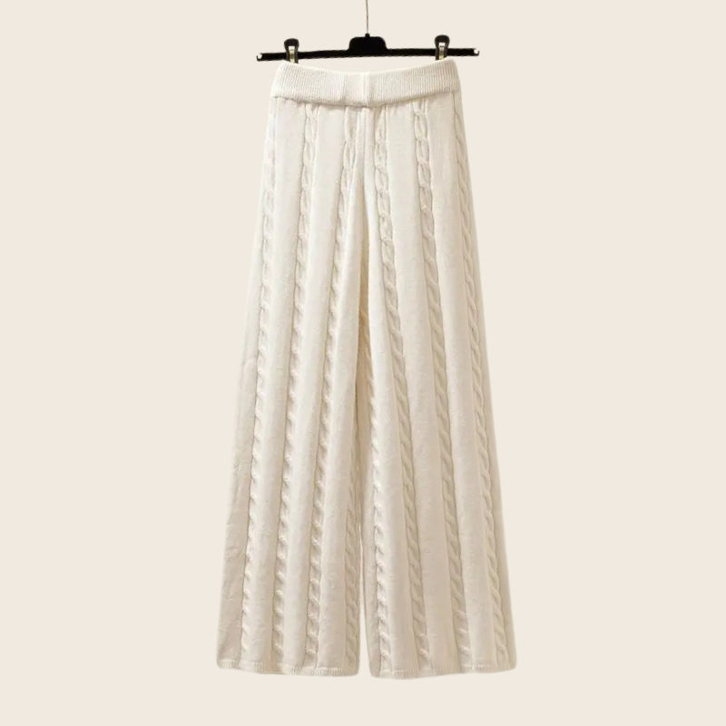 Levoire | Pull Blanc Trisatz Pour Femmes Pantalons Beige