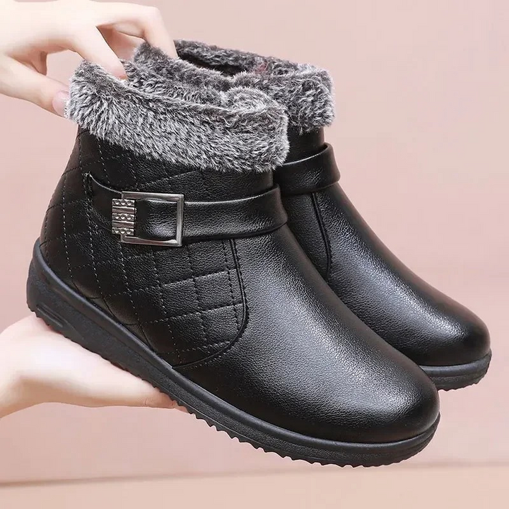 Levoire | Bottines Pour Femmes Chaudes Avec Semelle Épaisse Pour Un Maintien Et Un Confort Supplémentaires Gris noir