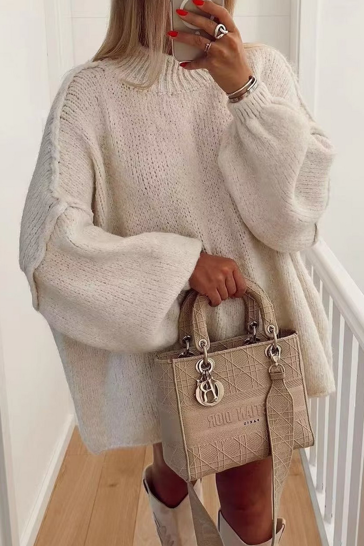 Levoire | Pull Uni Avec Col Rond Pour Un Usage Quotidien Idéal Pour Toutes Les Occasions Blanc