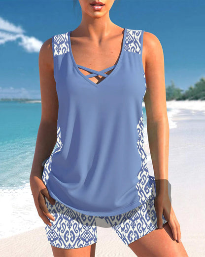 Levoire | Maillot De Bain Tankini Tendance Bleu