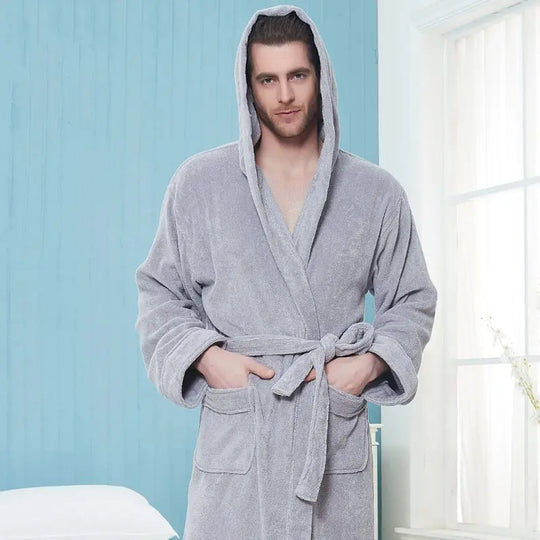 Levoire | Veste En Polaire Ceinturée À Capuche Gris