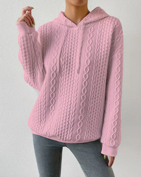 Levoire | Sweat à capuche général décontracté et sans effort Rose