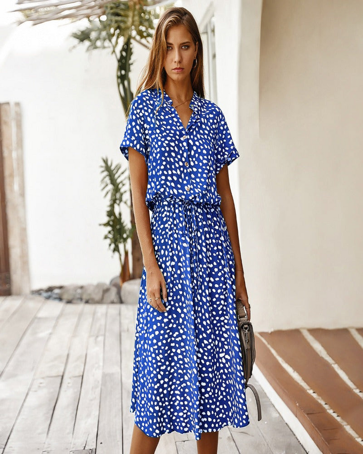 Levoire | Robe chemise pour femmes midi Bleu
