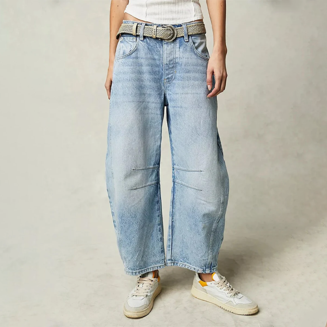 Levoire | Jeans Confort Large Jambe Bleu clair