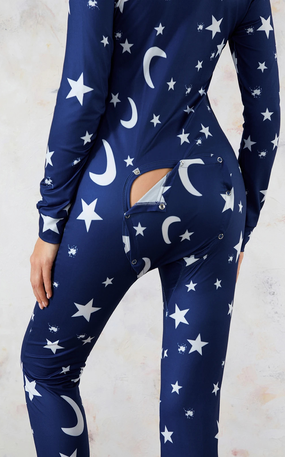 Levoire | Pyjama Femme Motif Étoiles Avec Ouverture Pratique