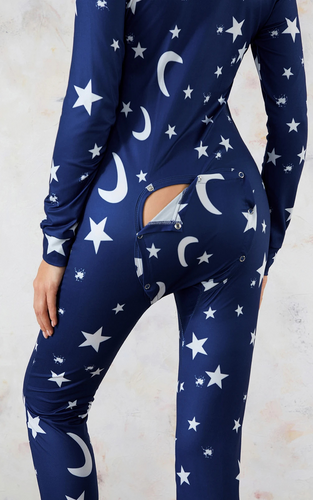 Levoire | Pyjama Femme Motif Étoiles Avec Ouverture Pratique
