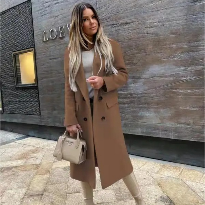 Levoire | Manteau Trench Grande Taille Élégant Braun