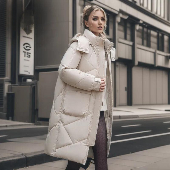 Levoire | Veste longue pour femmes chaude Kaki