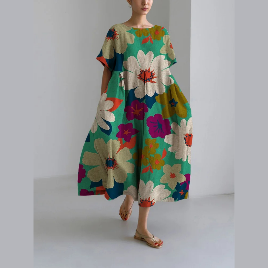 Levoire | Robe courte à motif floral LX63