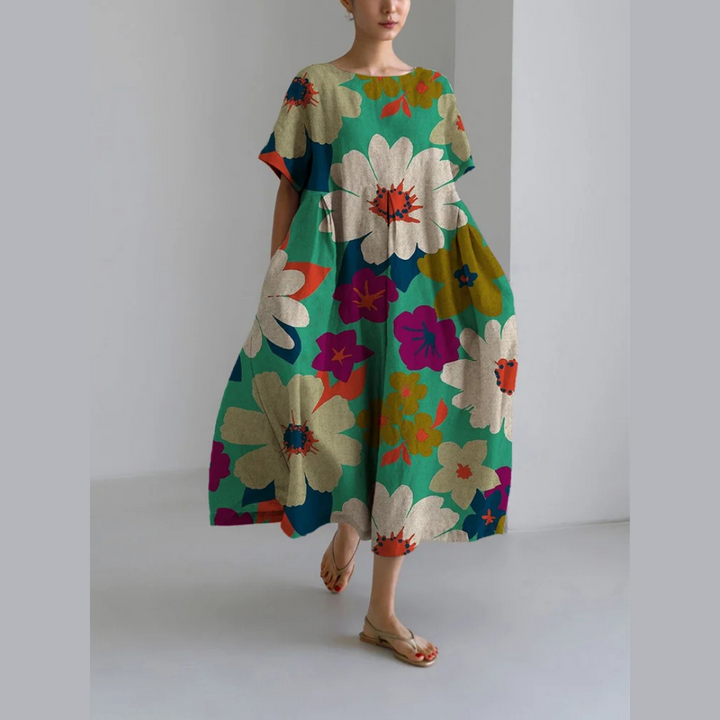 Levoire | Robe courte à motif floral LX63