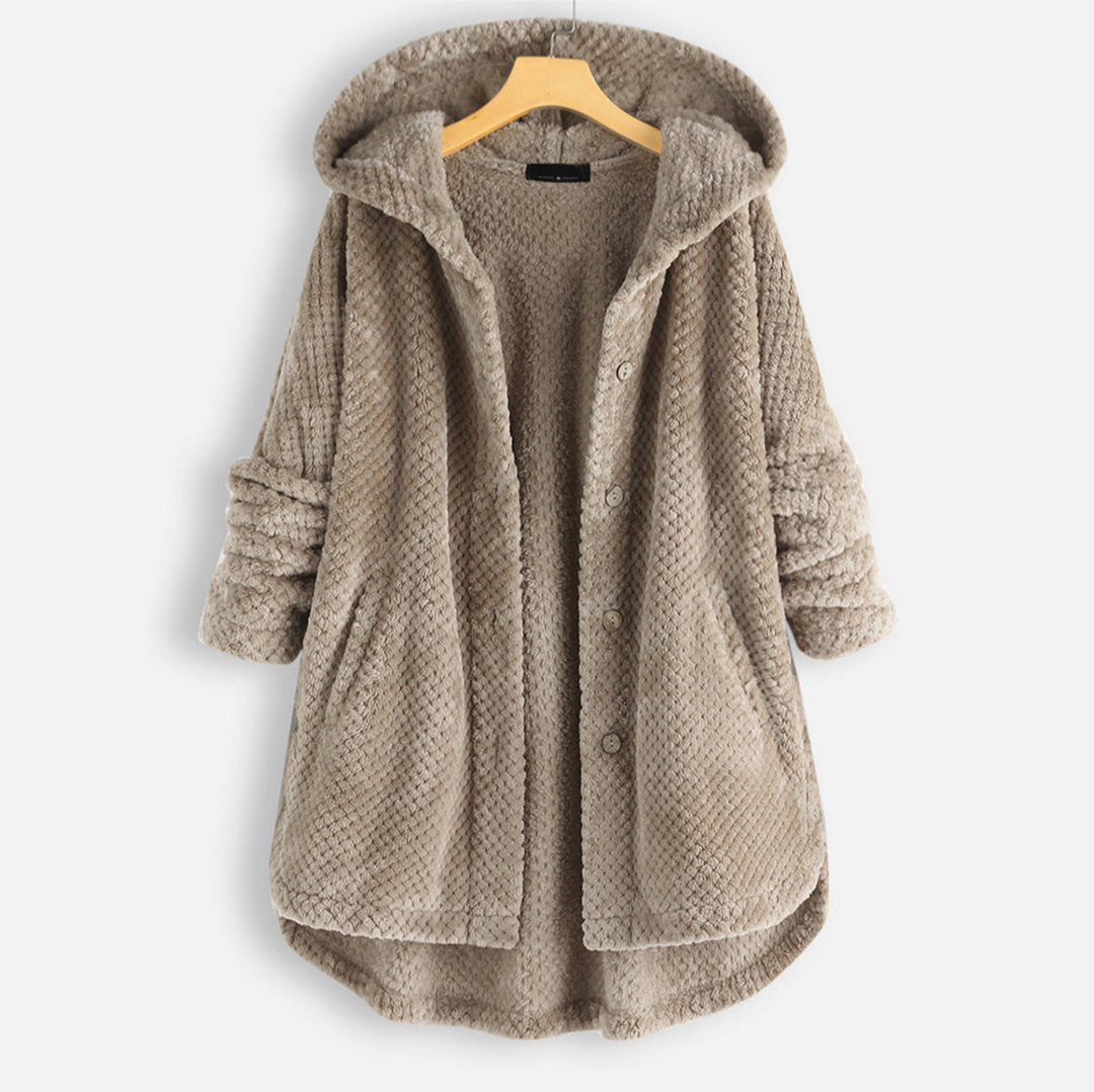 Levoire | Manteau FR Femmes Chaud Capuche Khaki