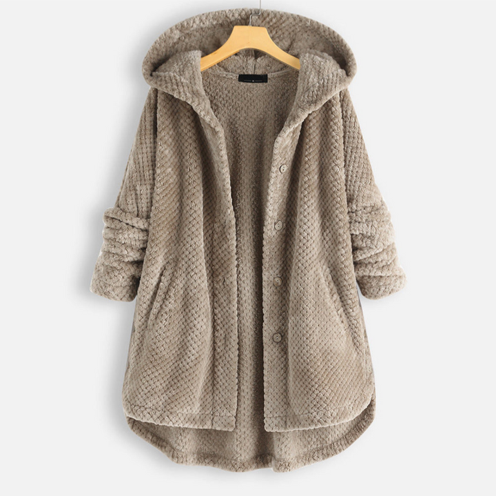 Levoire | Manteau FR Femmes Chaud Capuche Khaki