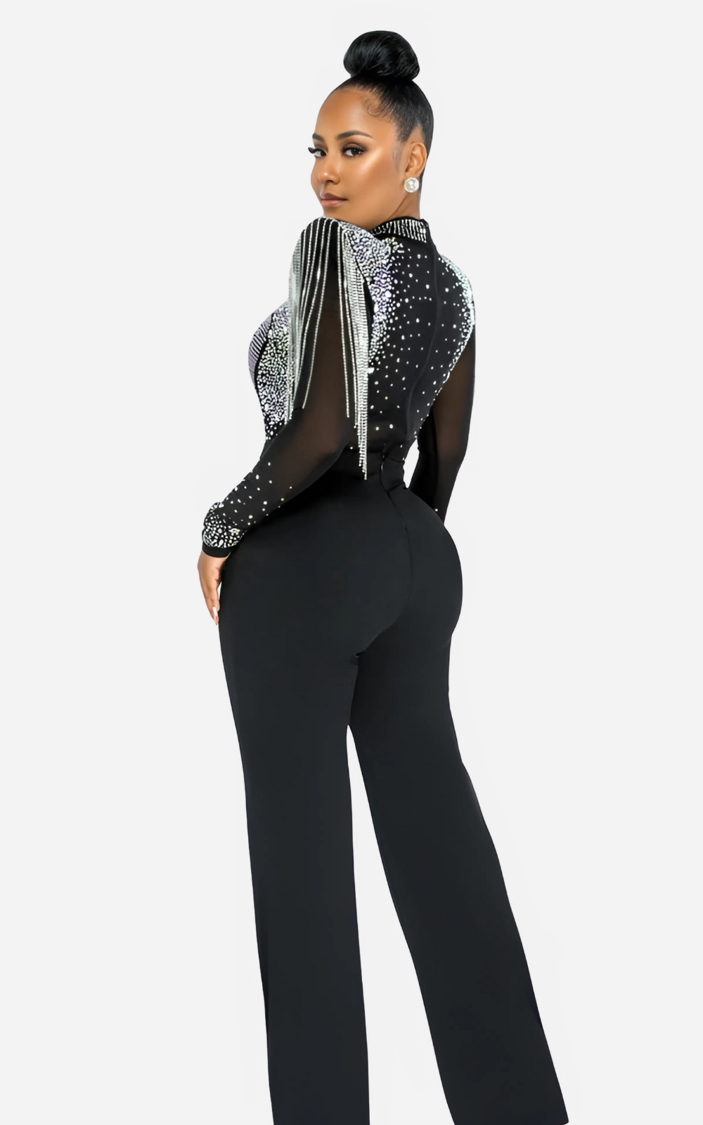 Levoire | Robe Noire À Franges Pour Femmes Glamour Et Élégance Scintillante