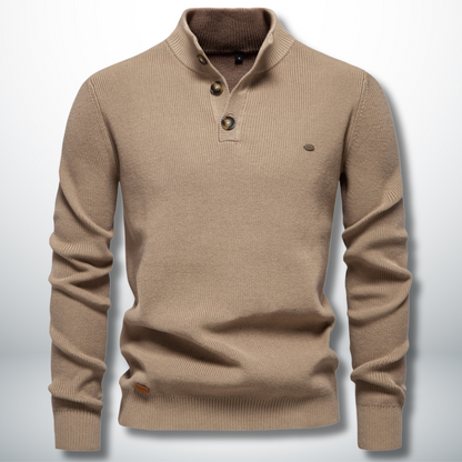 Levoire | Pull élégant et confortable avec des boutons Cachi