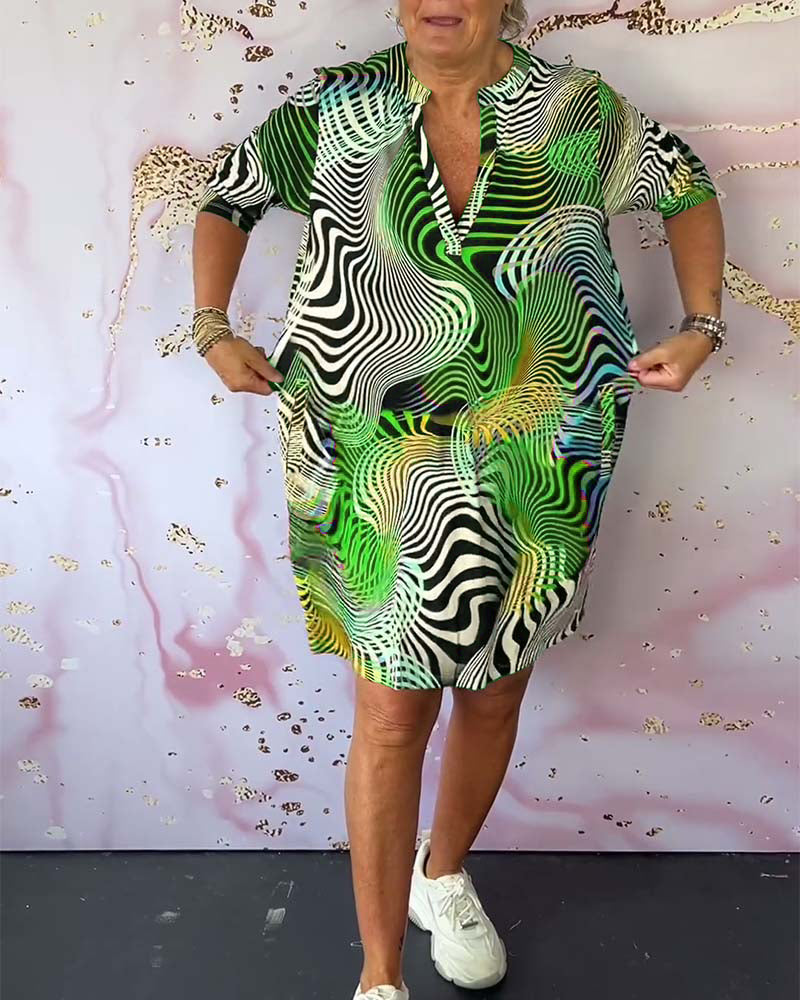 Levoire | Robe à motifs variés