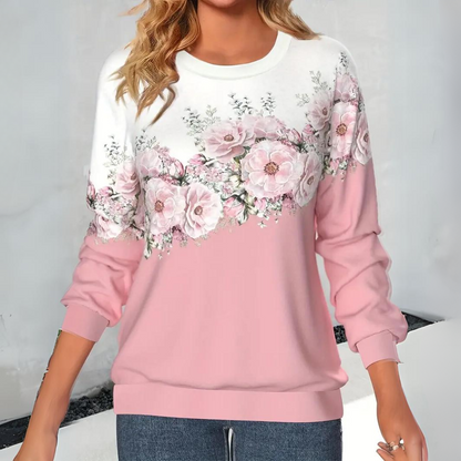 Levoire | Pull Élégant Pour Femmes Avec Motif Floral Rosa