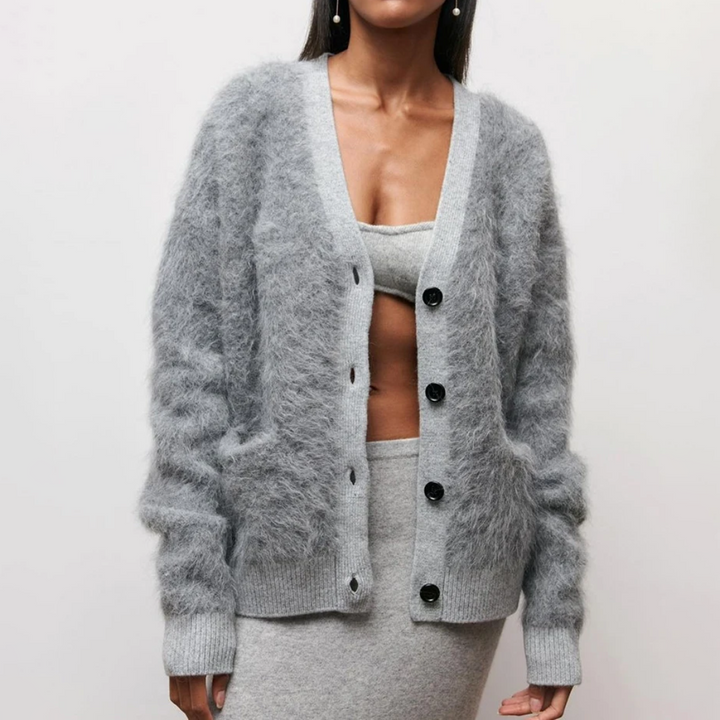 Levoire | Teddy Pullover Femmes Platine gris