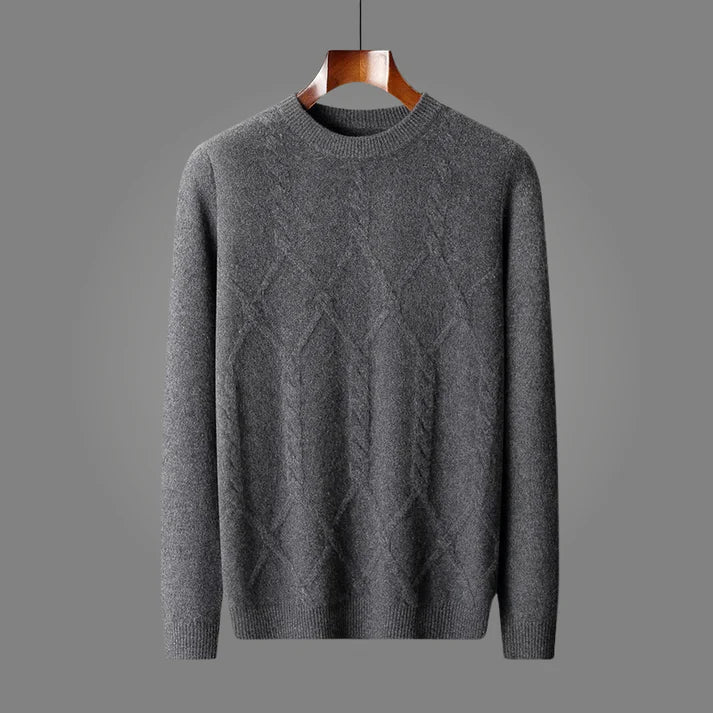 Levoire | Pull en maille élégant pour hommes Gris